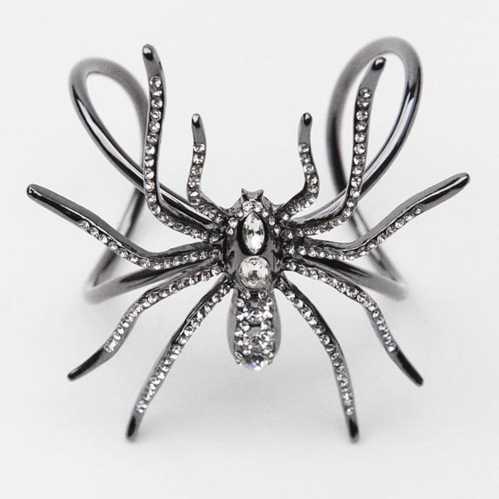 Zara Spider Rhinestone Bracelet NWT